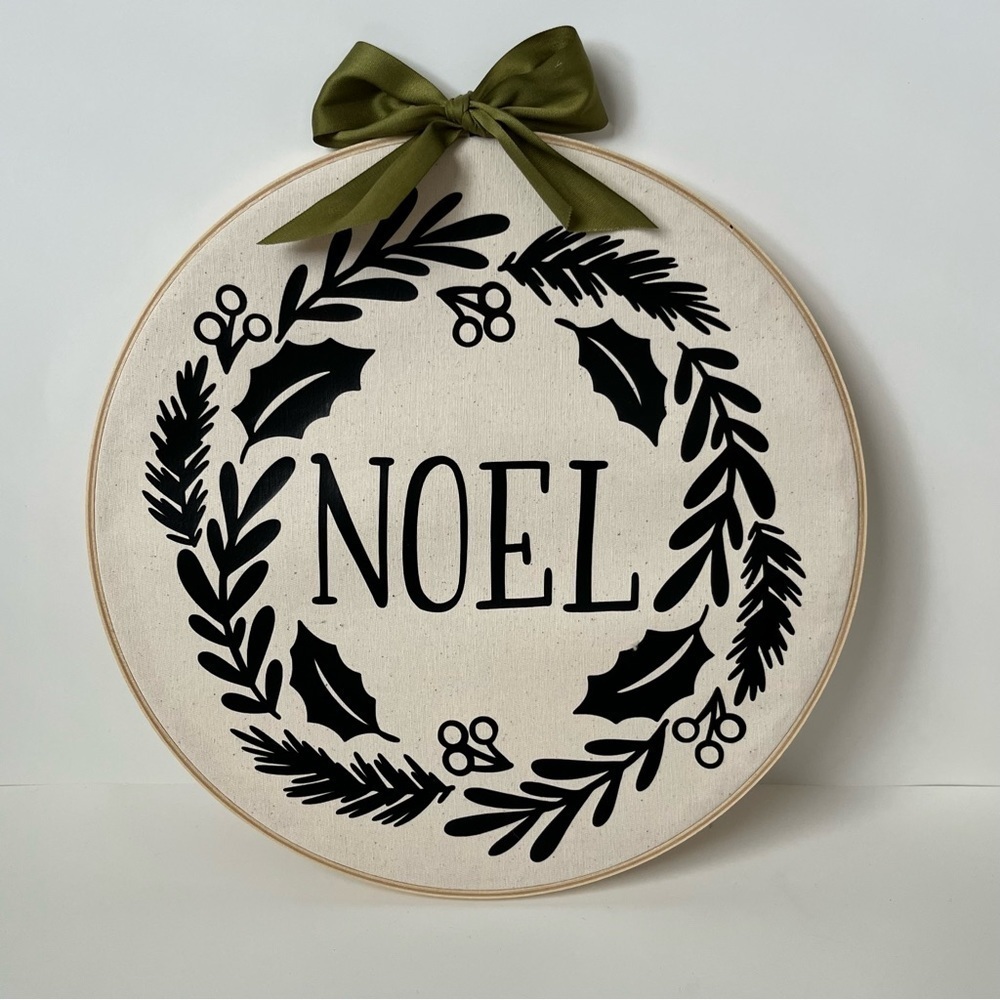 Christmas Noel Hoop/Sign